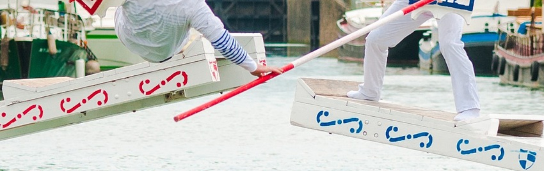 Tournoi de joutes nautiques à Vias
